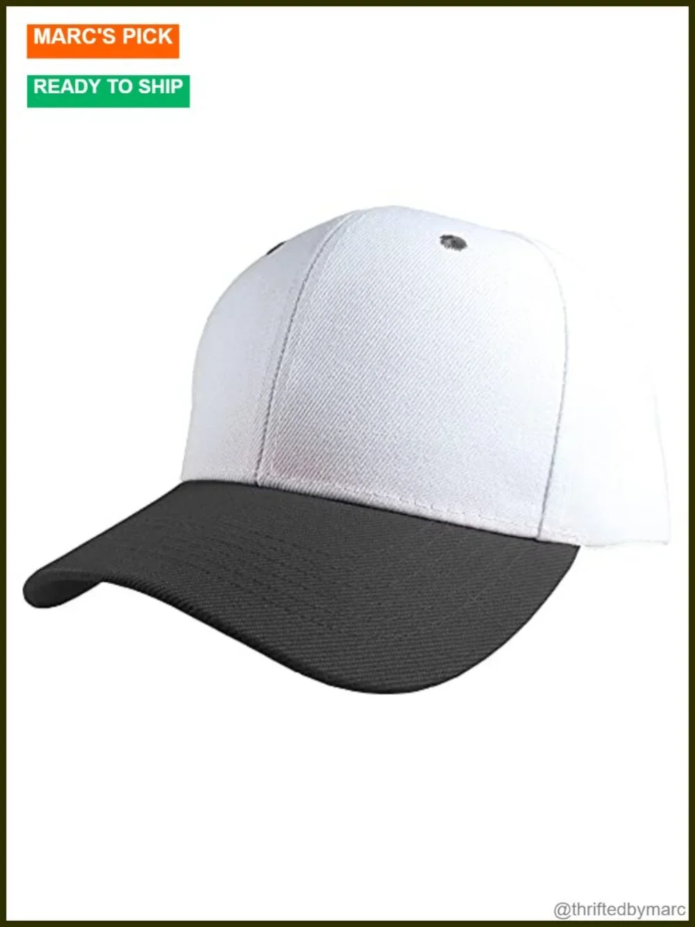 Classic Baseball Cap with Adjustable Closure